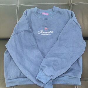 Edikted Blue Crewneck Sweater